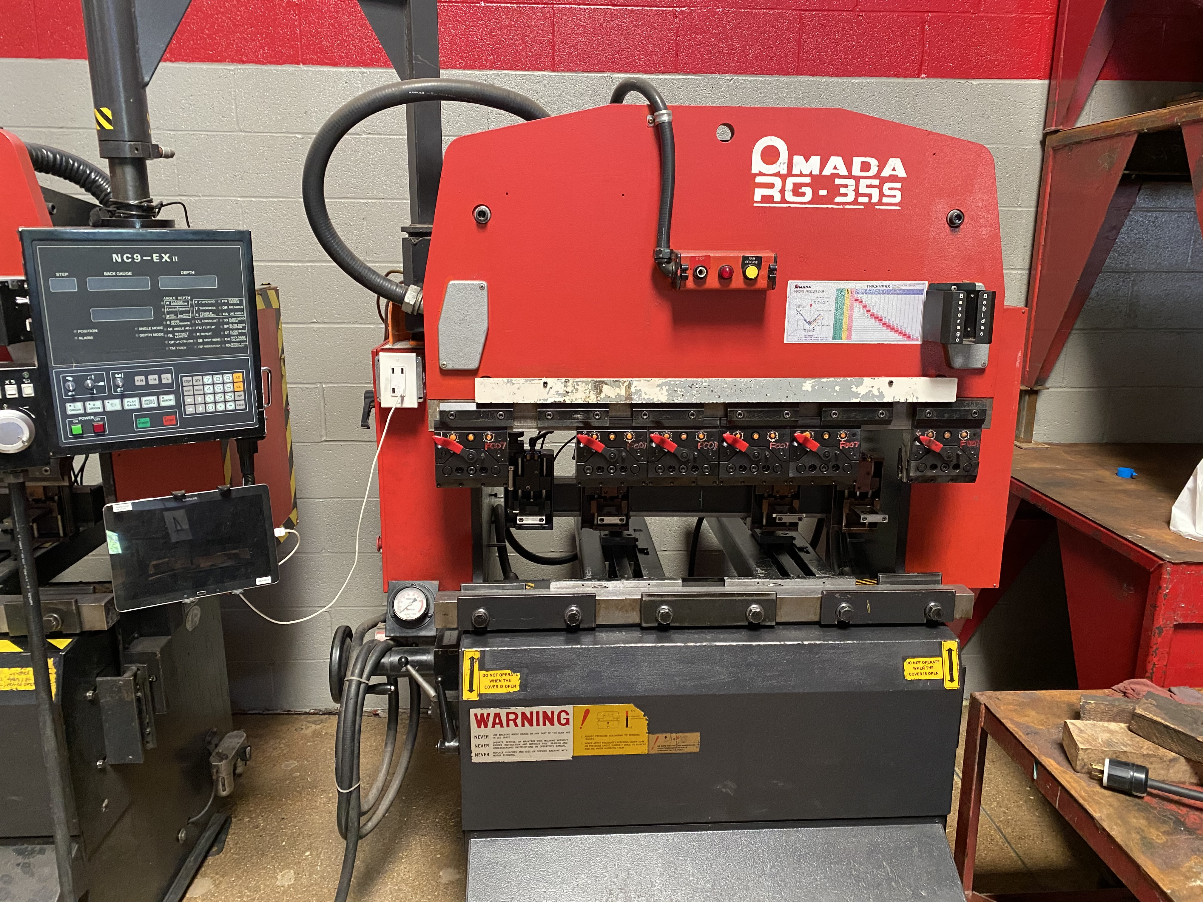 1996 Amada RG35S UpActing Hydraulic Press Brake (3825)